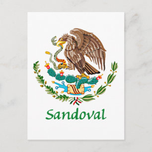 Sandoval Mexicaans Nationaal Zegel Briefkaart