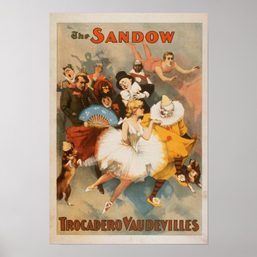 Sandow Trocadero Vaudevilles Carnival Theme Poster (Voorkant)