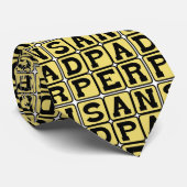 Sandpaper, WoodWorkers-tool Stropdas (Opgerold)