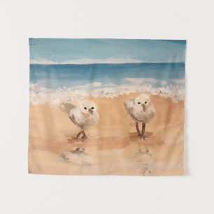 Sandpeper van het Zee Shore Tapestry Wandkleed