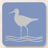 Sandpiper Long legged Bird Bier Onderzetter (Voorkant)