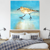 Sandpiper North American Wading Shorebird Canvas (Insitu (Slaapkamer))