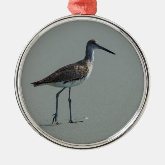 Sandpiper Pose Metalen Ornament (Voorkant)