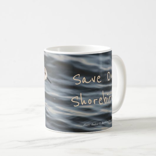 Sandpiper Save Our Shorebird Mok by RoseWrites (Voorkant rechts)