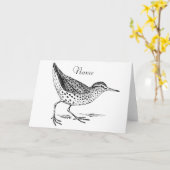 Sandpiper Shorebird Thunder_Cove Kaart (Gele Bloem)