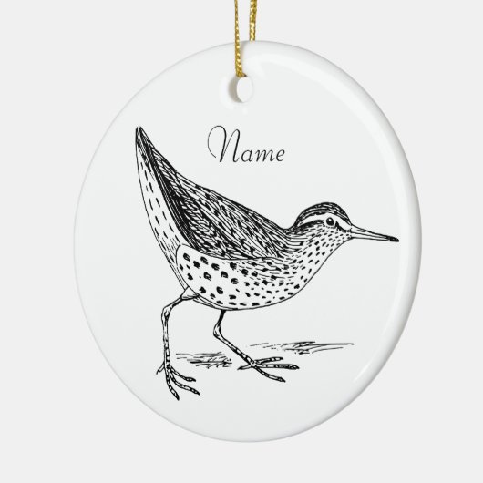 Sandpiper Shorebird Thunder_Cove Keramisch Ornament (Links)
