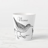 Sandpiper Shorebird Thunder_Cove Latte Mok (Voorkant)