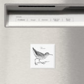 Sandpiper Shorebird Thunder_Cove Magneet (Insitu (Vaatwasser))