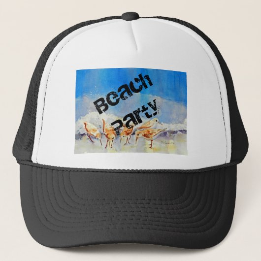 Sandpipers, Beach Trucker Hat Trucker Pet (Voorkant)