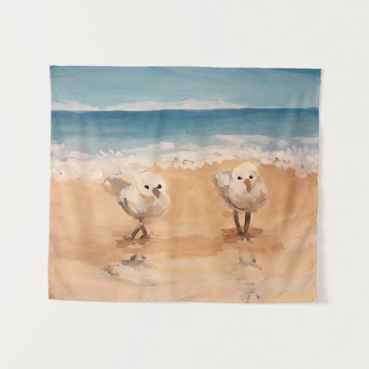Sandpipers de la Tapisserie Sea Shore (Devant (Horizontal))