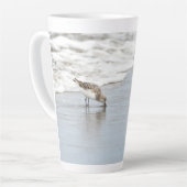 Sandpipers op de Beach Photo Latte Coffee-Mok Latte Mok (Linkerhoek)