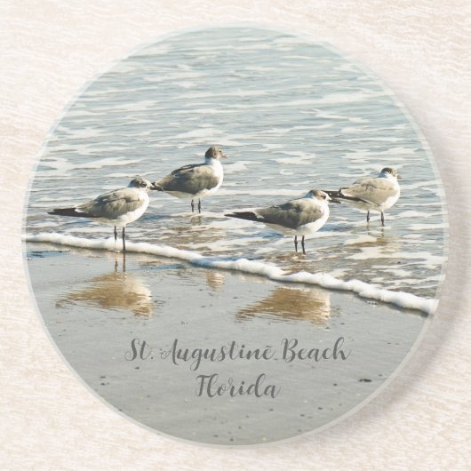 Sandpipers op het Onderzetter Shore (Voorkant)