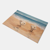 Sandpipers van het Zee Shore Doormat Deurmat (Schuin)