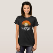 Sandpoint Idaho ID Retro  70s 90s T-shirt (Voorkant volledig)