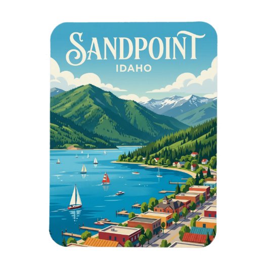 Sandpoint Idaho Magneet (Verticaal)