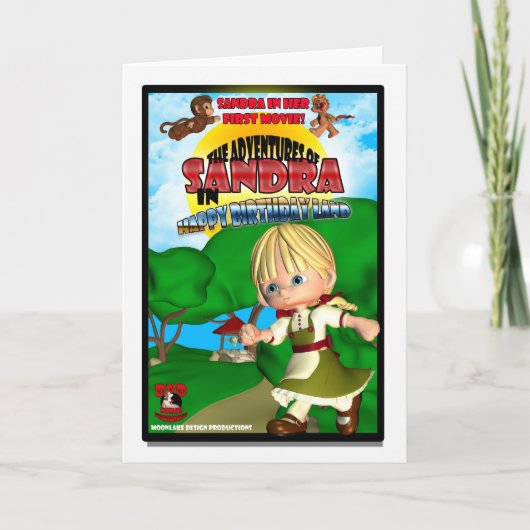 Sandra Birthday Kaart DVD box spoof (Voorkant)
