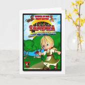 Sandra Birthday Kaart DVD box spoof (Gele Bloem)