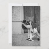 Sandra Classic Elegant Wedding Kaart (Achterkant)