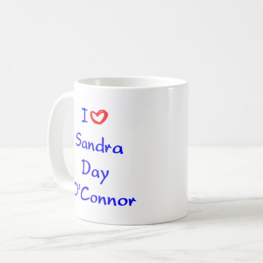 sandra day o ' connor koffie - mok (Voorkant links)