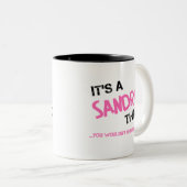 Sandra-ding dat je niet zou begrijpen tweekleurige koffiemok (Voorkant rechts)
