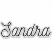 Sandra Sticker (Voorkant)