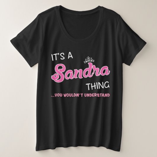 Sandra, tu ne comprendrais pas le nom (Design devant)