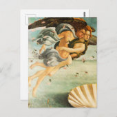 Sandro Botticelli Birth of Venus Zephyrus, chloris Briefkaart (Voorkant / Achterkant)