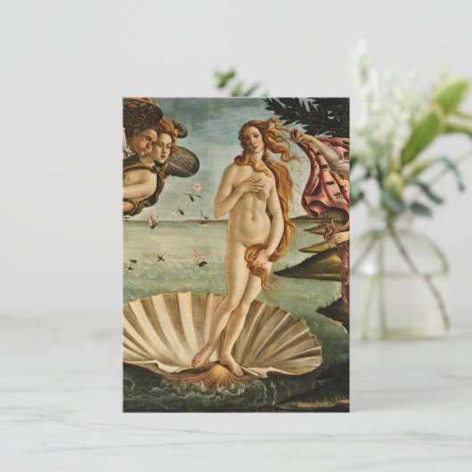 Sandro Botticelli - De geboorte van Venus Bedankkaart (Staand voorkant)