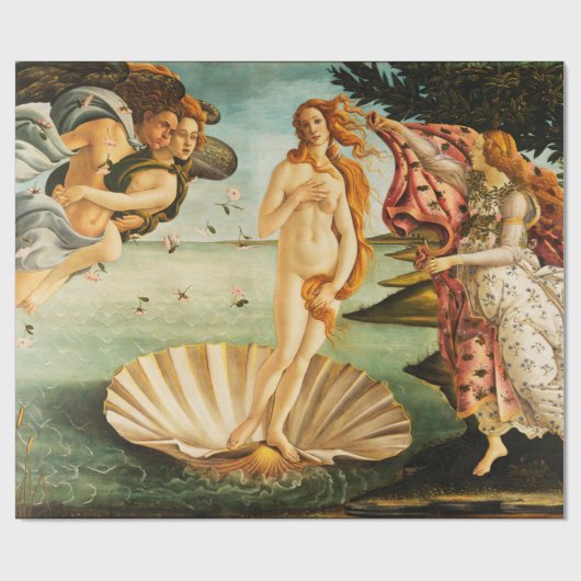Sandro Botticelli De geboorte van Venus Fine Art Cadeaupapier (Vlak)