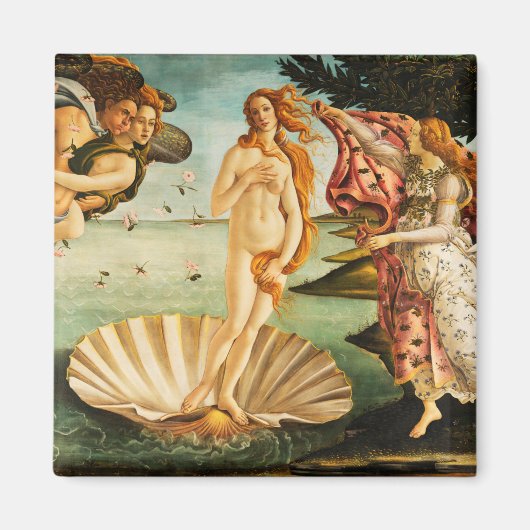 Sandro Botticelli De geboorte van Venus Fine Art Magneet (Voorkant)