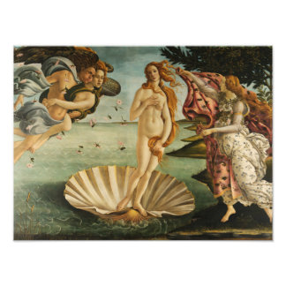 Sandro Botticelli - De geboorte van Venus Foto Afdruk