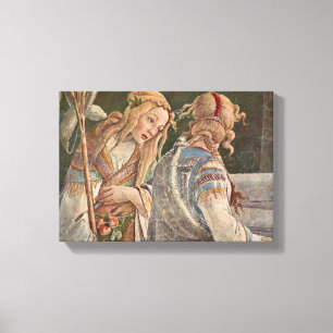 Sandro Botticelli - De Temptation of Christus Canvas Afdruk