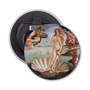 Sandro Botticelli - geboorte van Venus Button Flesopener