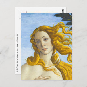 Sandro Botticelli - geboorte van Venus Close-up Briefkaart