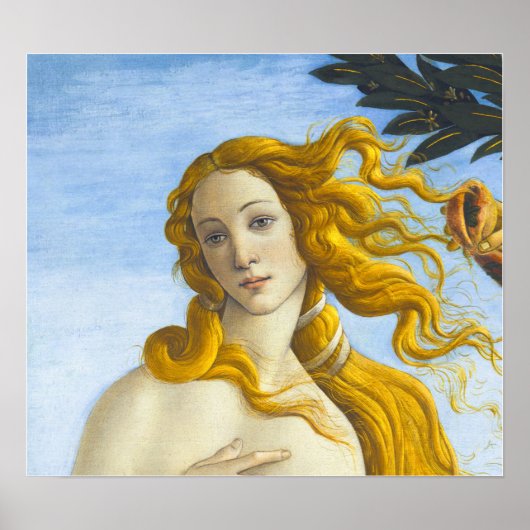 Sandro Botticelli - geboorte van Venus Close-up Poster (Voorkant)
