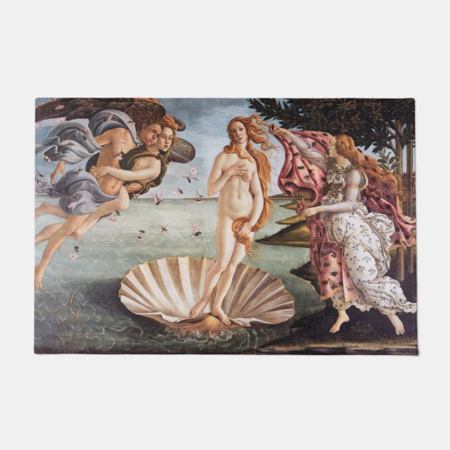 Sandro Botticelli - geboorte van Venus Deurmat (Voorkant)