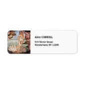 Sandro Botticelli - Geboorte van Venus Etiket (Voorkant)