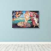Sandro Botticelli - geboorte van Venus - fijne kun Canvas Afdruk (Insitu (Houten vloer))