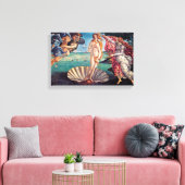 Sandro Botticelli - geboorte van Venus - fijne kun Canvas Afdruk (Insitu (Woonkamer))