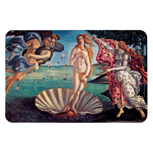 Sandro Botticelli - geboorte van Venus - fijne kun Magneet (Horizontaal)