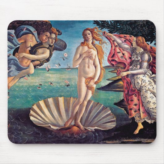 Sandro Botticelli - geboorte van Venus - fijne kun Muismat (Voorkant)