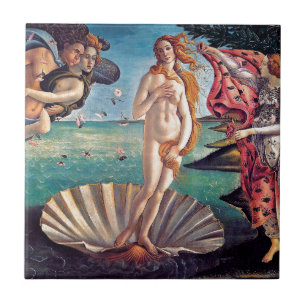 Sandro Botticelli - geboorte van Venus - fijne kun Tegeltje