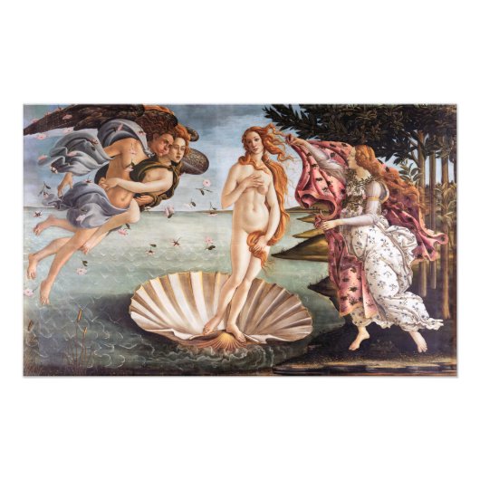 Sandro Botticelli - geboorte van Venus Foto Afdruk (Voorkant)