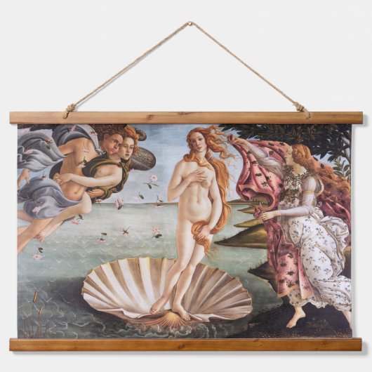 Sandro Botticelli - geboorte van Venus Hangend Wandkleed (Voorkant)