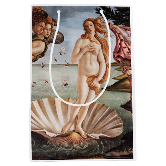 Sandro Botticelli - Geboorte van Venus Medium Cadeauzakje (Voorkant)