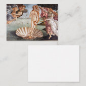 Sandro Botticelli - geboorte van Venus Notitiekaartje (Voorkant / Achterkant)