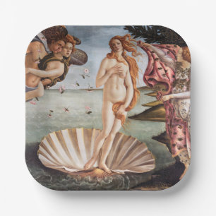 Sandro Botticelli - geboorte van Venus Papieren Bordje