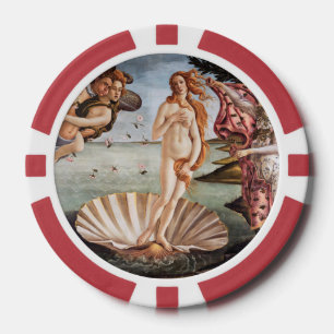 Sandro Botticelli - Geboorte van Venus Poker Chips