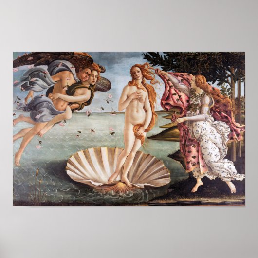Sandro Botticelli - Geboorte van Venus Poster (Voorkant)