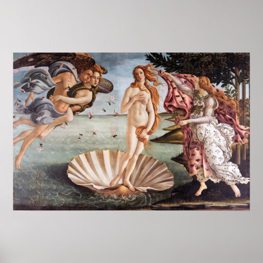Sandro Botticelli - Geboorte van Venus Poster (Voorkant)